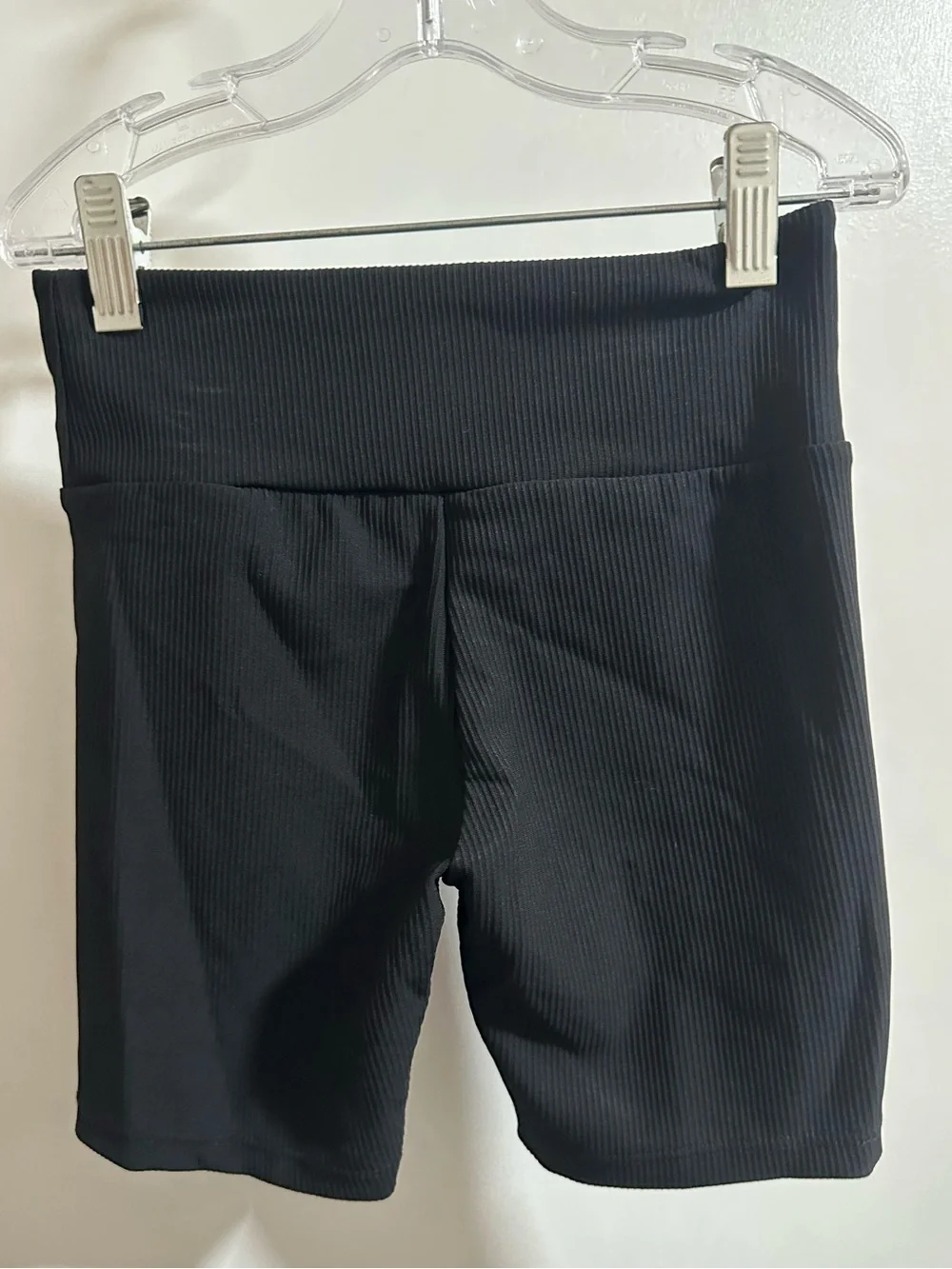 The Children’s Place Girls Quick Dry Textured Ribbed Bike Shorts - Black